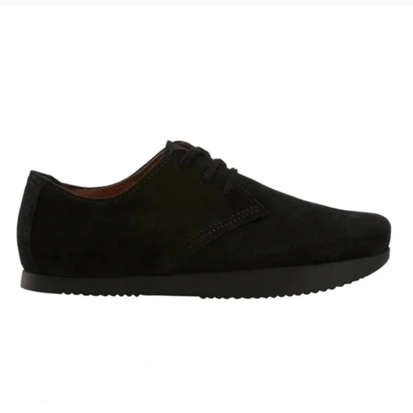 KALSO Earth Faroe Lokah Negative Heel Suede Shoes - Black, size mens 10 - Picture 1 of 6